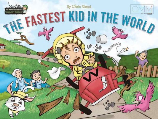 The cover for Willy Nilly's The Fastest Kid in the World picture book